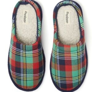 Dearfoams Family plaid  Matching Comfort Slippers, Size Men 3-4 / Women 5-6 (NEW